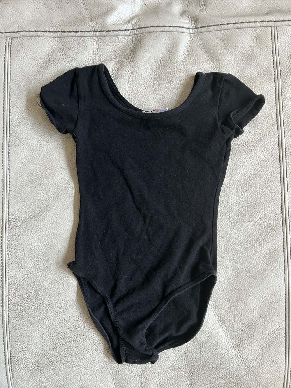 Danskin Now Girls Short Sleeve Leotard Black Size XS 4/5
